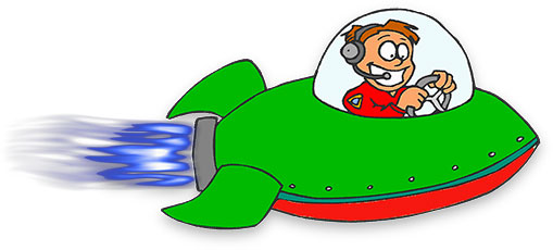 fast spacecraft on the move - Space Ship Clip Art