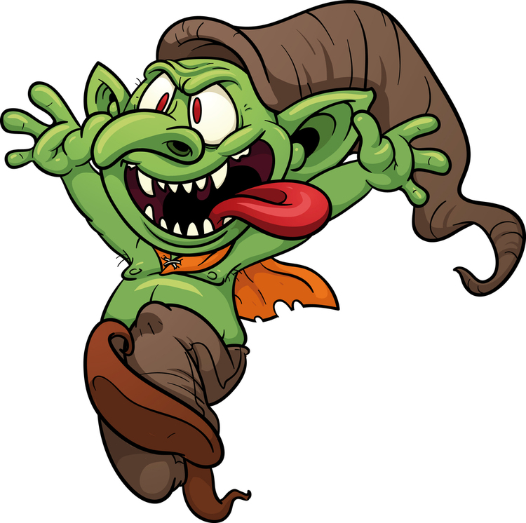 Scary Troll Clipart