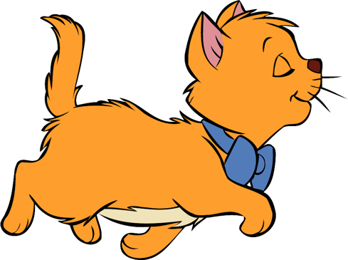 Fat cat clip art cute orange  - Clipart Kitten