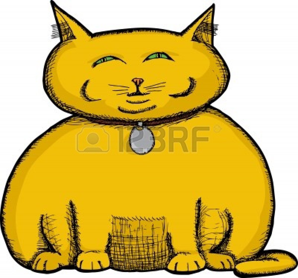 Fat Cat Clip Art