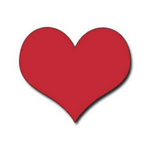 ... Fat Red Heart Clip art |  - Red Heart Clipart