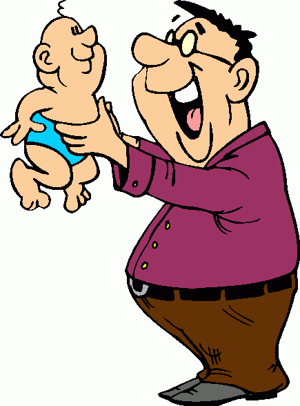 Father And Baby Clipart
