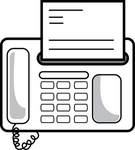 Fax Clipart | Free Download . - Fax Machine Clipart