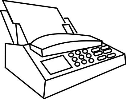 fax machine - Clip Art Galler - Fax Machine Clipart