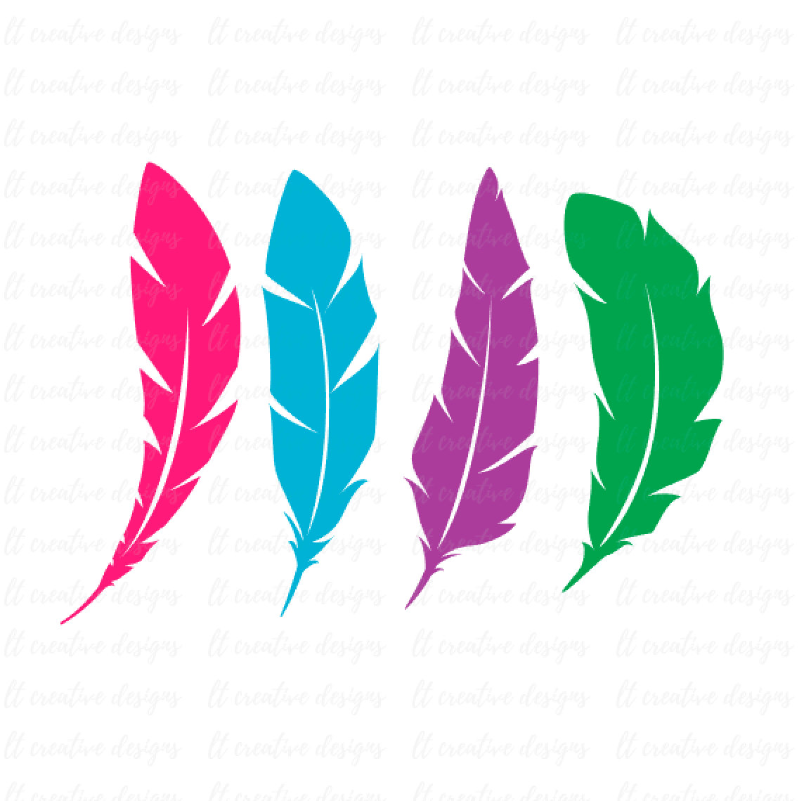Feather Clip Art, Feather SVG, Feathers SVG, Feather PNG, Feather Set Svg, Cricut Cut Files, Silhouette Svg