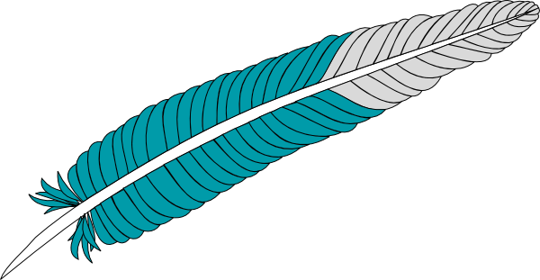 colourful feather clipart