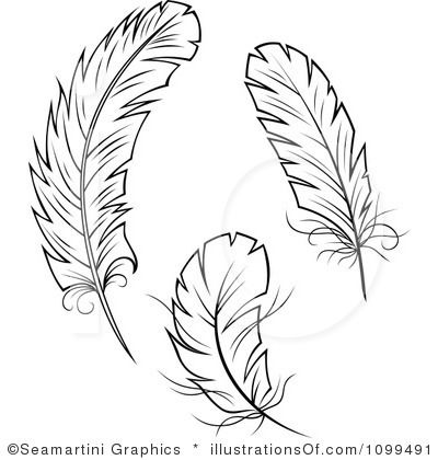 Feather Outline Clip Art | Feather Clip Art (rf) feathers clipart