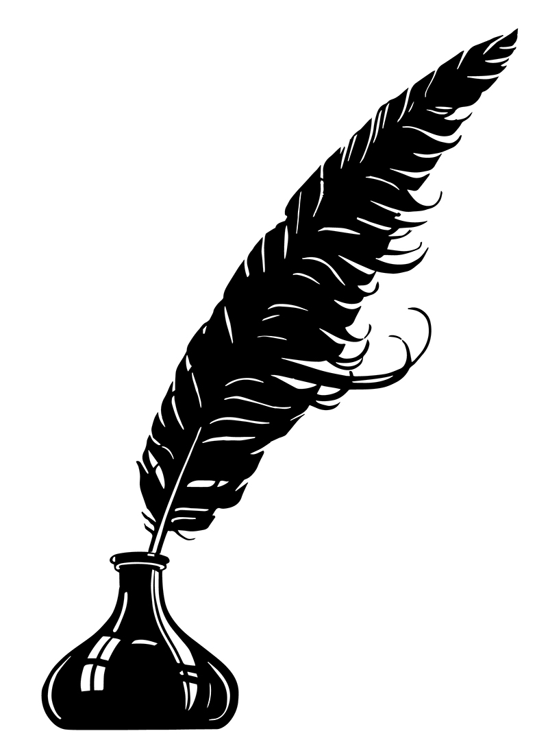 Feather Quill Pen Clip Art Fr - Feather Pen Clipart