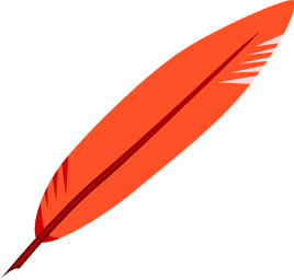 Feather Small Red
