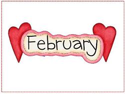 February and hearts