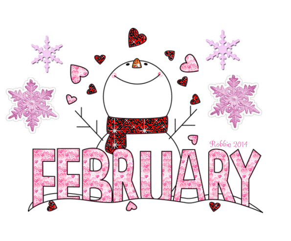 The Word February Clipart #1