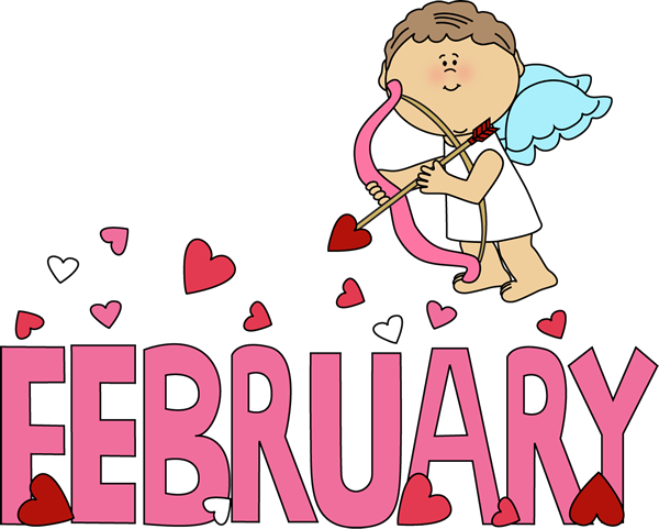 February Valentine Love - February Free Clip Art