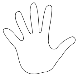 Feel Free To Save This Hand Outline And Use It I Actually Drew This
