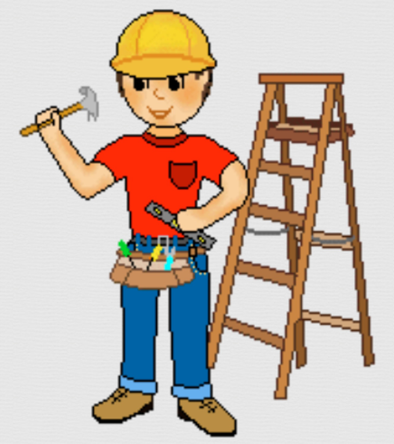 female construction worker clipart