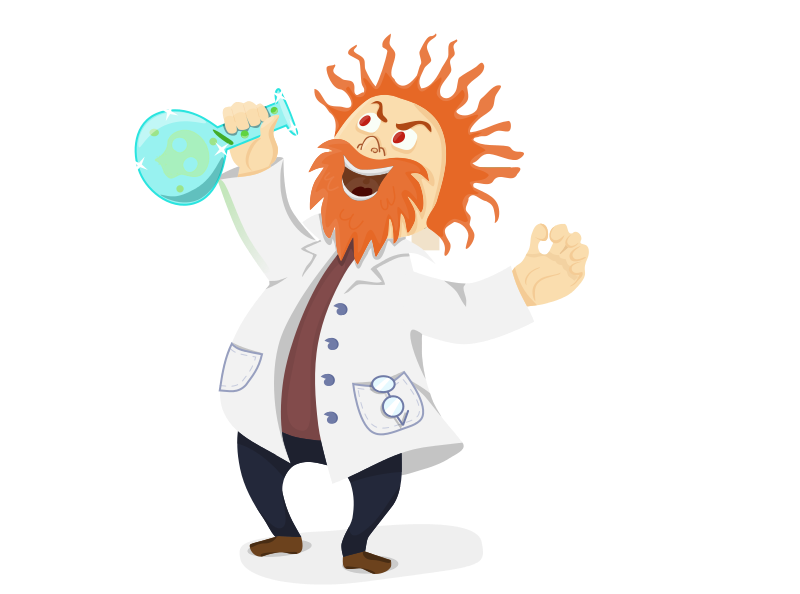 Female Mad Scientist Clipart  - Mad Scientist Clipart