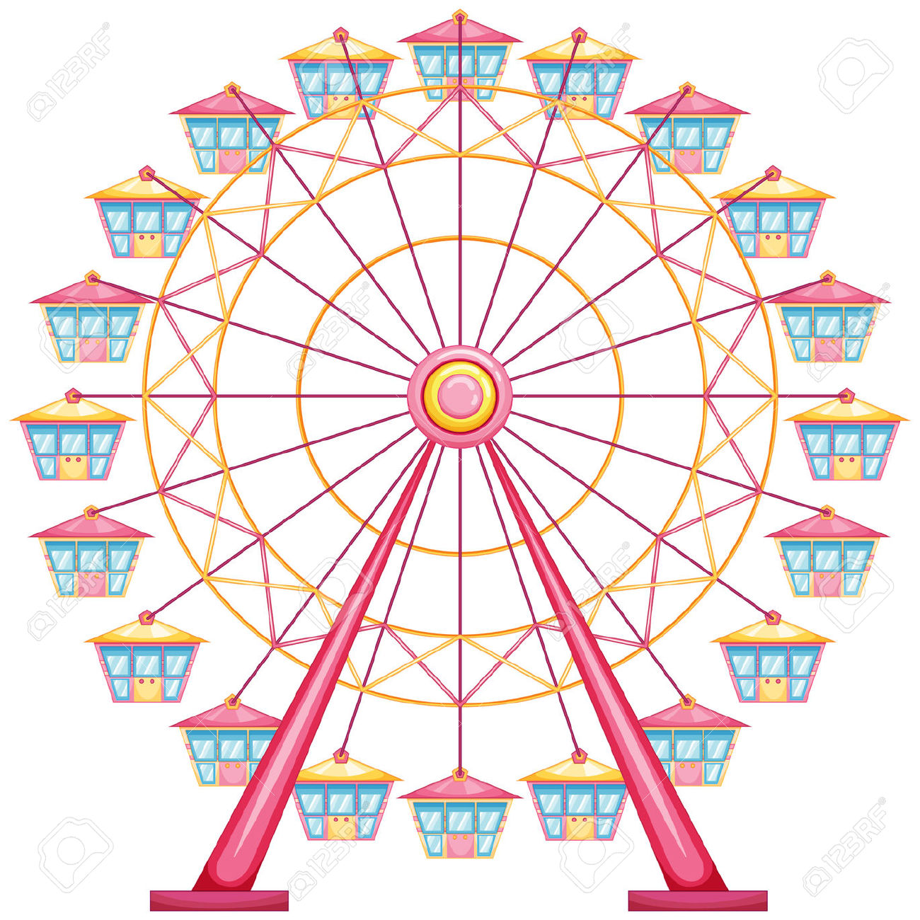 Ferris wheel clipart 2