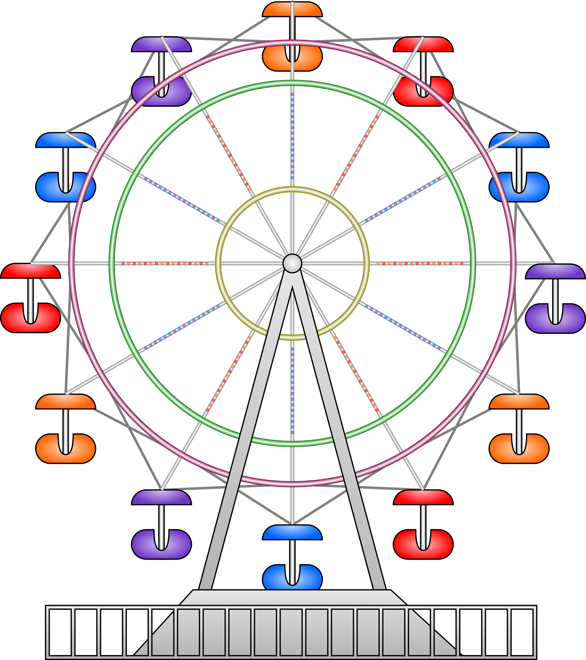 Ferris wheel clipart wheels a
