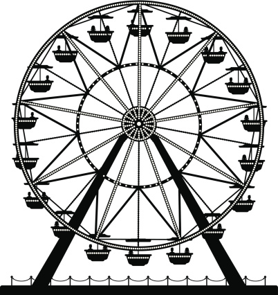 Ferris Wheel vector art . - Ferris Wheel Clip Art