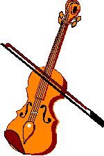 Black White Violin Clip Art A