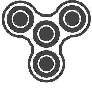 Fidget spinner icon - toy for