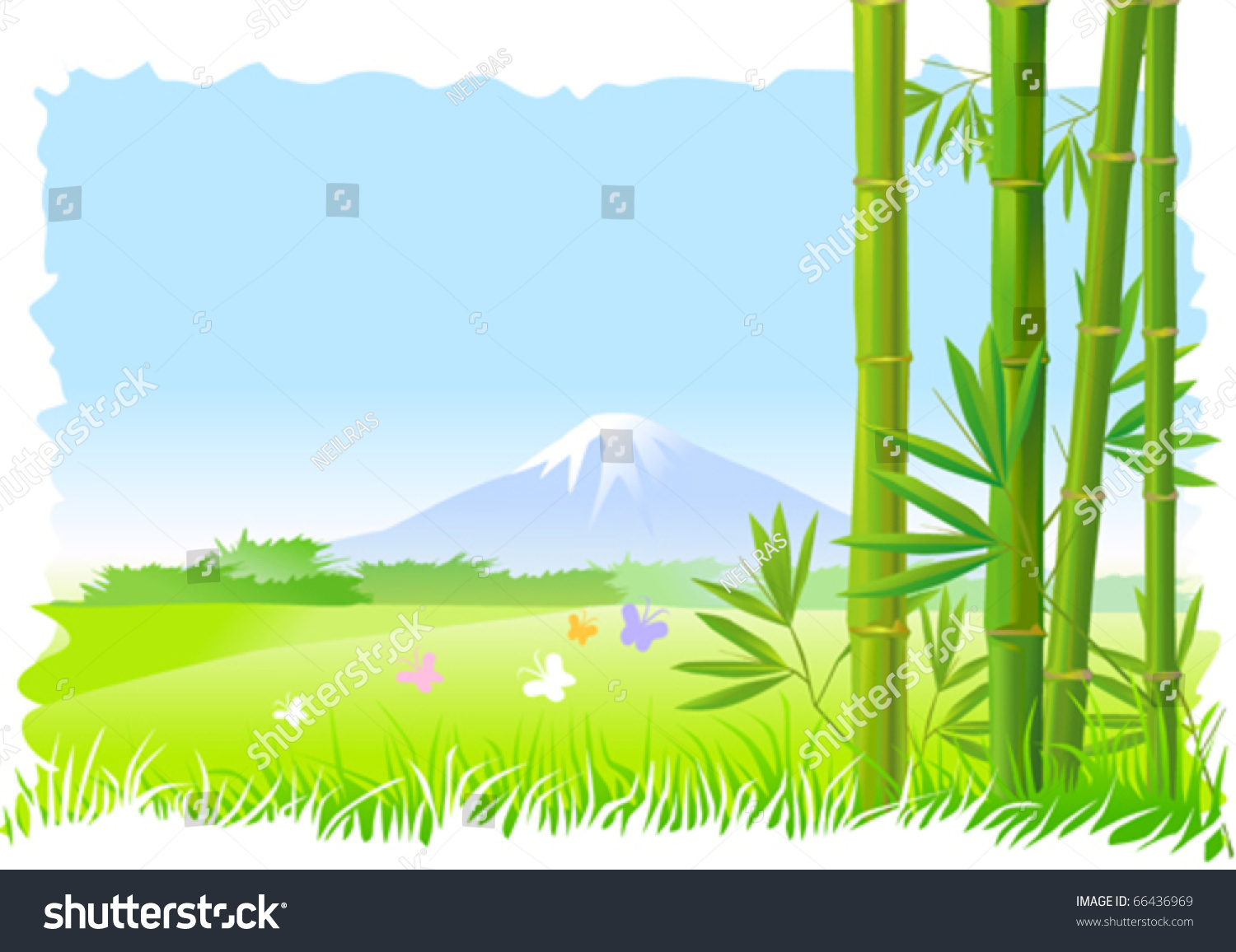 rice field clipart 6