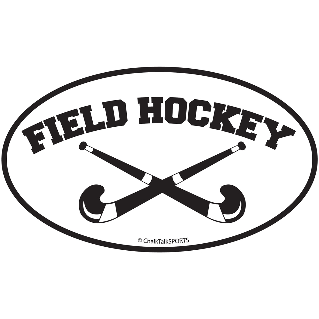 Crossed Field Hockey Sticks -