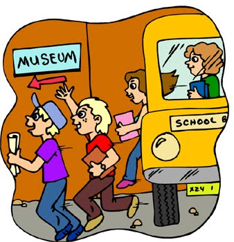 Field Trip School Bus Cartoon - Field Trip Clipart
