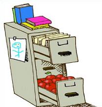 File Cabinet And Folder Stock