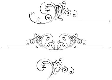 filigree clip art | Scroll Art Design Royalty Free Stock Vector Art Illustration