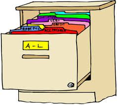 File Folders And File Cabinet