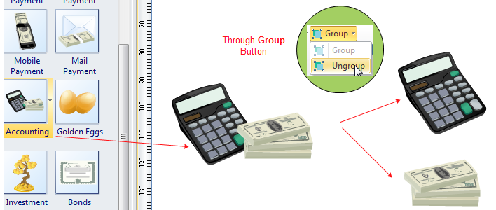 Ungroup Finance Clipart