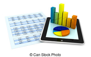 financial analysis - one pape - Financial Clip Art