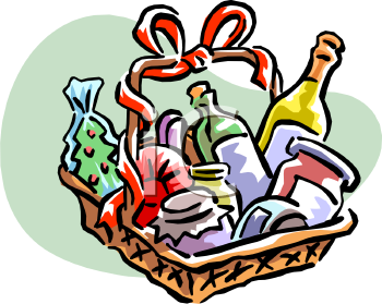 Find Clipart Condiments Clipa - Gift Basket Clip Art