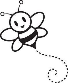 Fine Bee Clip Art Black And White On Home Garden With Bumble Bee Clipart Image Bumble Bee Buzzing Around Cartoon In