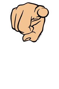 Finger Pointing At You Clip . - Finger Pointing Clipart