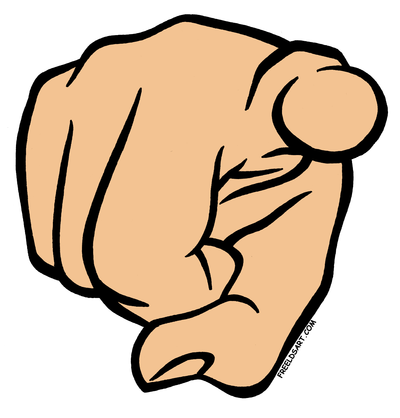 Finger Pointing At You Free C - Finger Pointing Clipart