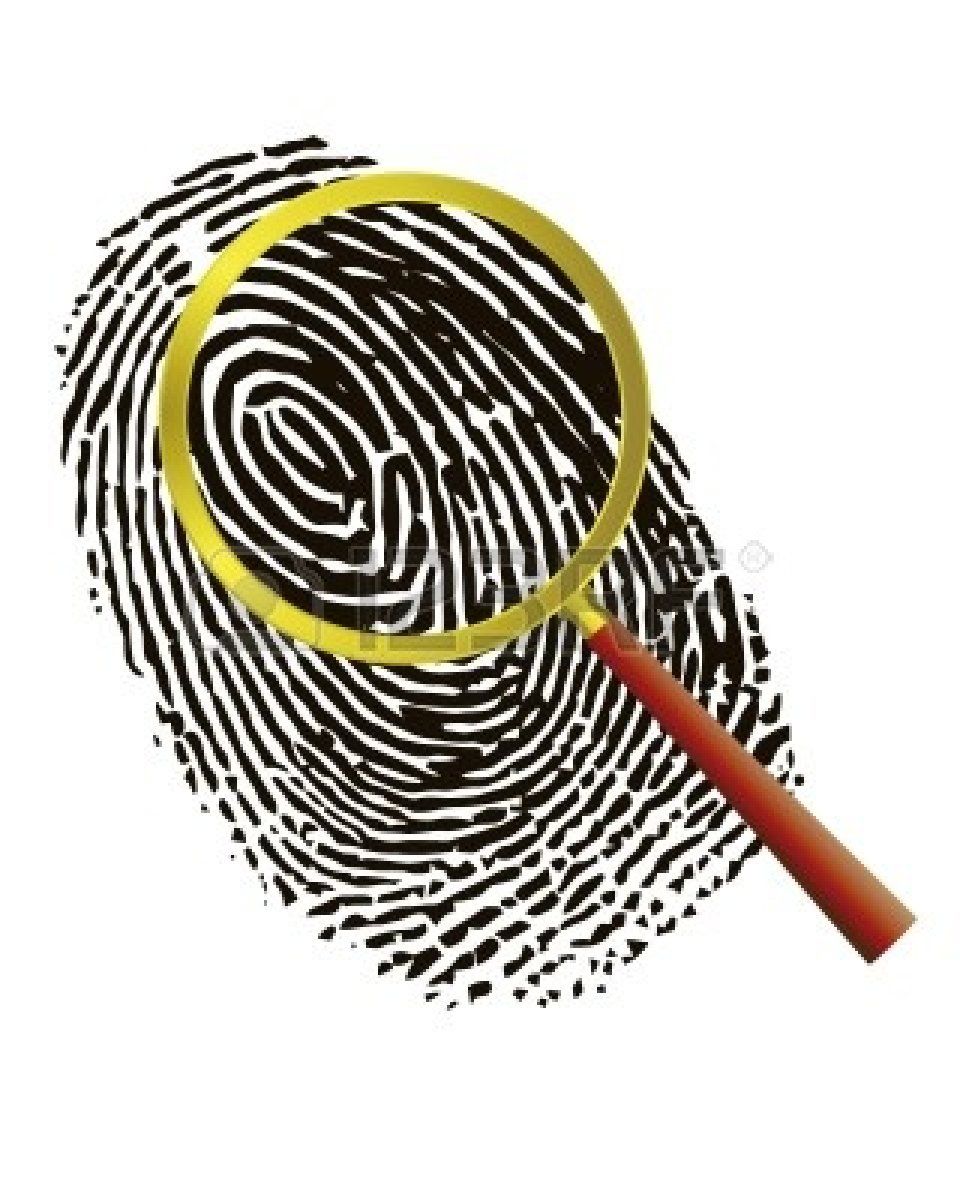 Thumbprint Clip Art | Magnifying Glass With Fingerprint Clipart | Clipart  Panda - Free .