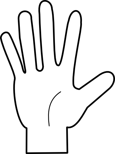 Count On Fingers 05 Clip Art  - Fingers Clipart