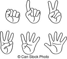 . ClipartLook.com Outlined co - Fingers Clipart