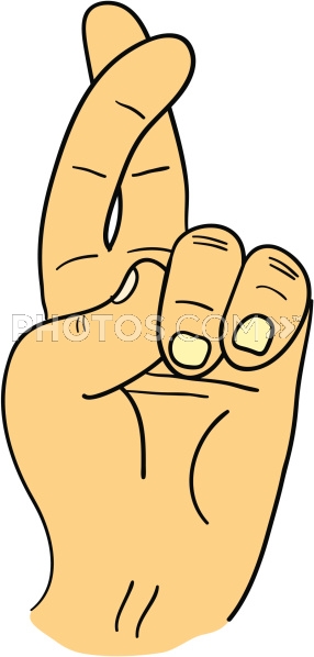Fingers Crossed Clipart - The - Fingers Crossed Clip Art