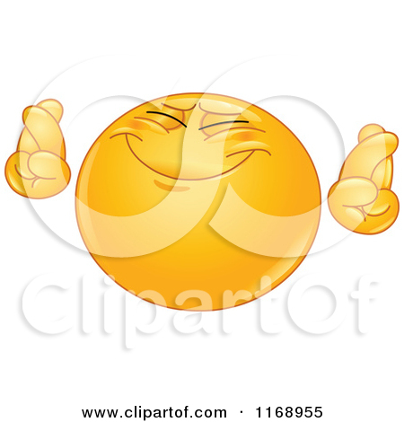 Fingers crossed outline vector. Preview Clipart
