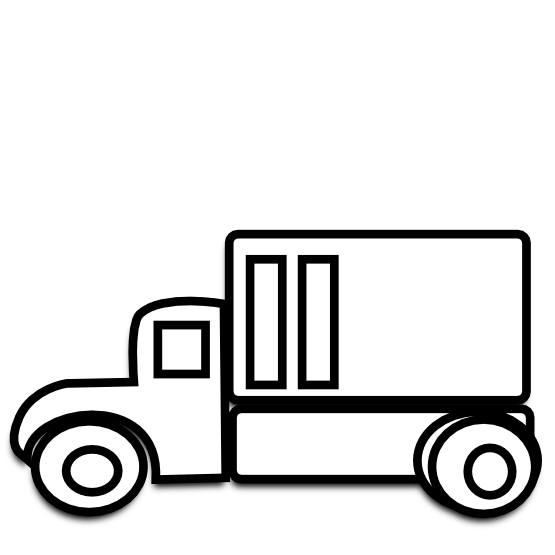 fire truck clipart black and  - Truck Clipart Black And White