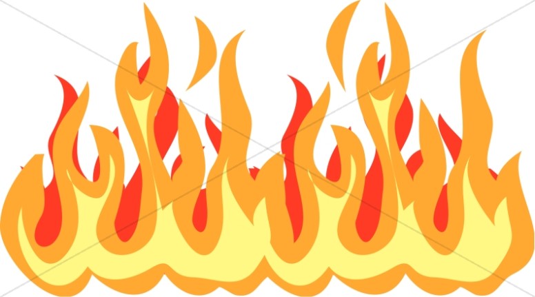 Fire and Flames - Pentecost Clip Art