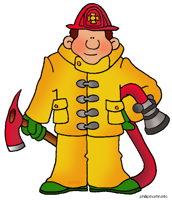 Kid Firefighter Clipart - cli