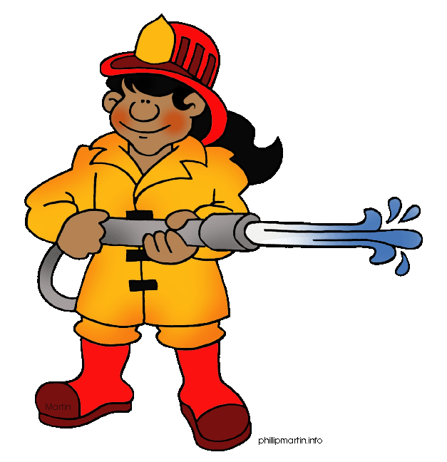 Fireman firefighter vector cl