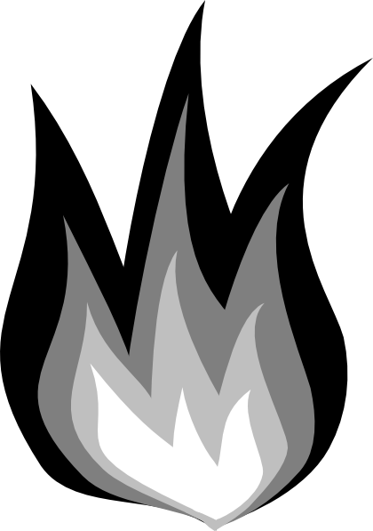 ... Fire Clipart Black And Wh