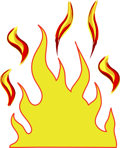 Download this image as: - Fire Flames Clipart