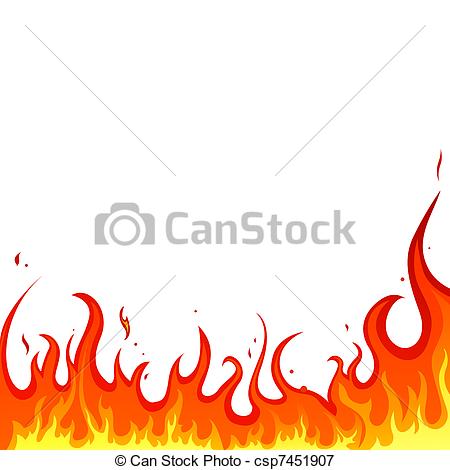 Flame frame Royalty Free Vect