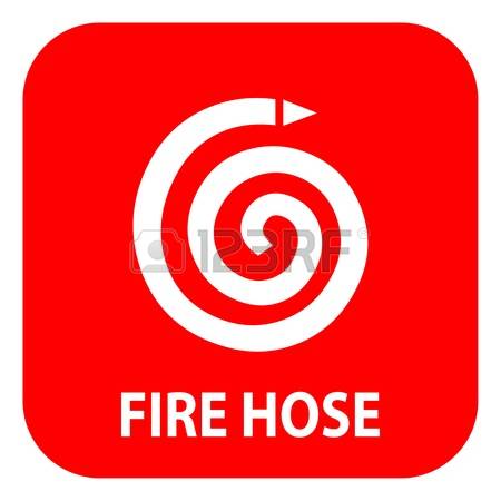 fire hose: Fire hose symbol