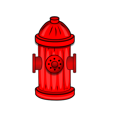 Bright Red Fire Hydrant With 
